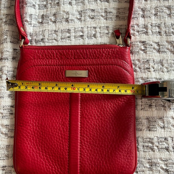 Cole Haan pebbled leather red cross body bag. Excellent condition. - Picture 8 of 8